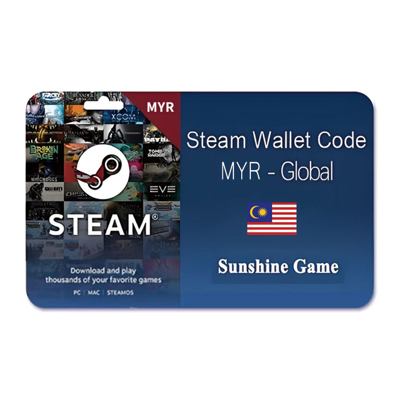 Desbloquear a diversão do jogo: Steam Wallet Code (MYR) está online